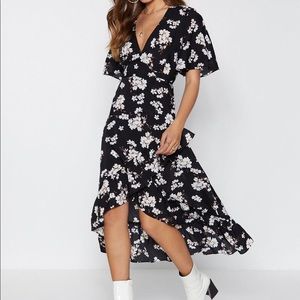 Floral Wrap Dress